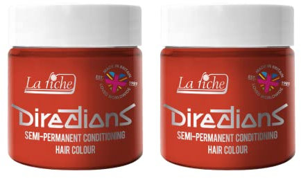 La Riche Directions Semipermanente Haarfarbe 100 ml Dose 2er-Pack (Tangerine)
