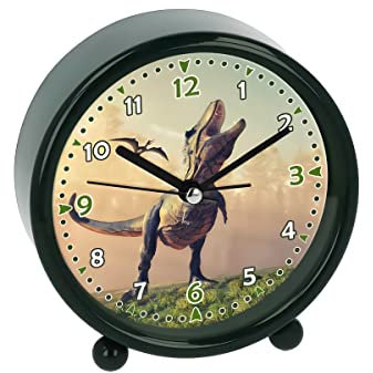bb Klostermann Wecker T-Rex dunkelgrün 54065 - Motiv Uhr Quarz