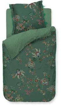 PiP Studio Bettwäsche Cece Fiore Green 1 Bettbezug 135 x 200 cm + 1 Kissenbezug 80 x 80 cm