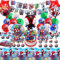 Geburtstagsdeko Partygeschirr, Spider Geburtstagsdeko Deko, Luftballon Und Tortendeko, 79pcs Spidey Geburtstagsdeko Deko Geburtstag Kinder-Servietten, Pappteller, Tischdecke, Geschenkpapier, Banner
