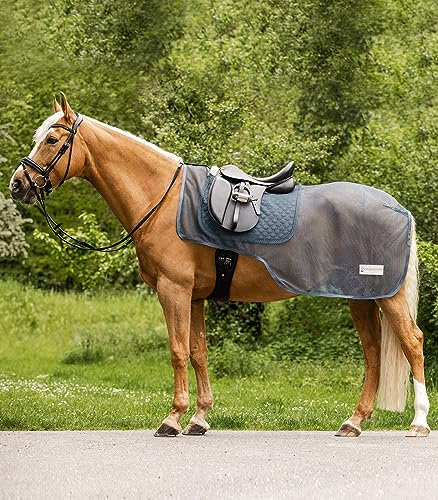 WALDHAUSEN Comfort Fliegen-Ausreitdecke, kreideblau, 155 cm