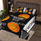 Basketball Tagesdecke S Größe Cartoon Basketball Bettwäsche Set Kinder Jungen Männer Jugendzimmer Dekor Sportspiele Tröster Set Moderne Mode Schwarz Weiß Orange Quilt Set,1 Kissenbezug