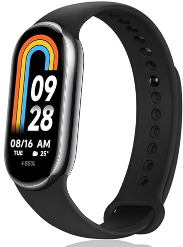 2024 Nuevo Xiaomi Smart Band 8 -Pantalla AMOLED de 1.62 Pulgadas, 190 MAh, 150+ Modos Deportivos, Sueño, Estrés, SpO2, Monitor de Frecuencia Cardíaca, Autonomía de hasta 16 días, 5ATM*, Negro (ES)