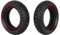 ZAITUO 10x3, 80/65-6, 255x80 10 2pc Off-Road Honeycomb-Reifen, 10-Zoll Lufttasche Nicht-pneumatisch Vollgummireifen mit Schlitz 42mm Ersatz für Kaabo VSETT KUGOO Elektro-Roller Rad Teile