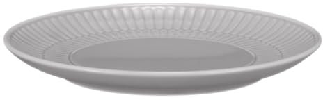 Seltmann Weiden Amina Silbergrau Brotteller, 16 cm, Runder Beilagenteller mit dezentem Relief-Muster, Spülmaschinen- und Mikrowellenfest, Porzellan, Grau