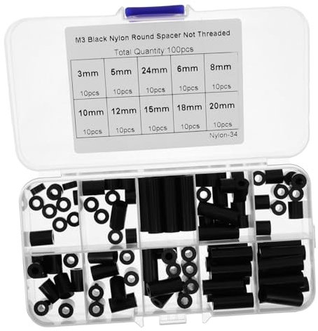 OUNONA 100stücke Abstandshalter Für Steckdosen Aus Nylon Distanzscheiben Für Elektrische Steckdosenverlängerungen Runde Unterlegscheiben Für Steckdosenmontage