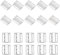 CHGCRAFT 20pcs Metal Bra Strap Hooks Alloy Bikini Clips Bathing Suit Replacement Clasp Lingerie Snap Closure for DIY Craft Bra Making Lingerie Sewing, Platinum, 0.57×0.77×0.10inch