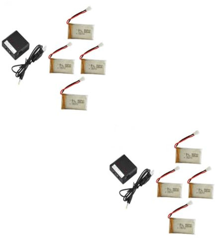 TOYANDONA 2 Sätze Umfassendes 3 7 V 800 Mah Lipo-akkuladegerät Für Die X5c-Serie. Enthält Ersatzakku Für Längere Flüge 4 Stück * 2