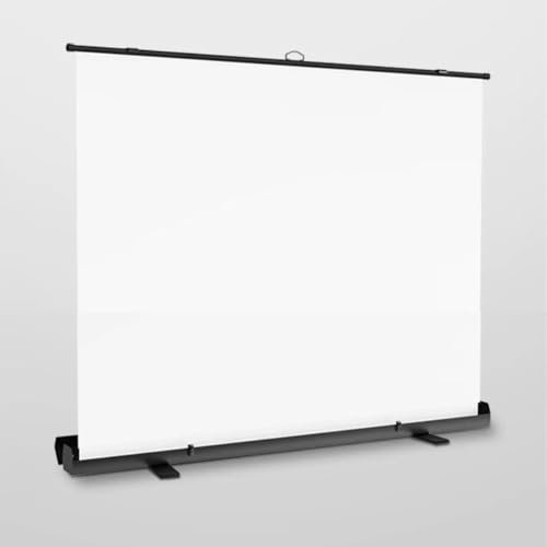 HAEKEBC Pull Up 60 Projector Screen Portable Floor Standing Projector Screen, Heavy Duty Projection Screen W/Aluminum Case For Home Theater
