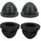 Lot de 4 œillets de capot de moteur 11127614138 compatibles avec garniture de capot de moteur BMW en caoutchouc, tampon d'élément de fixation de bouchon de moteur de rechange, garniture de capot de