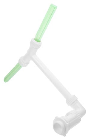 Sosoport Dual Spray Waterfall Fountain Fluorescent Pool Sprinkler for In-ground above Ground Pools Nighttime Illumination Easy to Install and Maintain