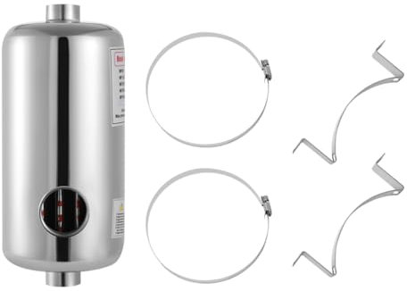 28KW Pool-Wärmetauscher, Edelstahl Schwimmbadheizer 28kBtu/h Leistung, Schwimmbadwärmetauscher Pool-Wasserdurchfluss 150L/min Heißwasserfluss 18L/min, 4kg/cm³ Wärmepumpe Rost 120℃ Maximale Temperatur