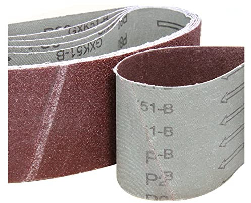 Zjpgcsdsc Sander Belts 20pcs 3x18 Sanding Belts 75x457mm Metal Polishing Abrasive Bands Tools Grit 60~240 Aluminium Oxide Sandpaper Mix Pack
