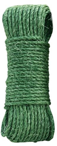 Grüne Katze Sisal -Seil, Nicht geölte Sisal -Schnur zum Reparieren, Wiederherstellen oder DIY -Kratzern, verdrehtes Faser -Hanfseil für Katzenbaum und Turm/6 mm x 20 m