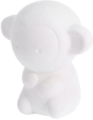 Sosoport Unfinished Monkey Shaped Diy Graffiti Coin Bank for Boy Girl Fun Ceramic Piggy Bank Creative Saving Pot Money Box for Boys Girls Desktop Decoration