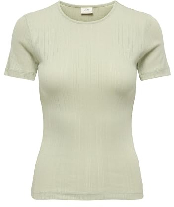 JdY Damen Jdysalsa Mia Life S/S O Neck Top JRS Dia, Sea Foam, Medium