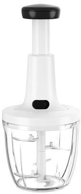 Frullo il Tuo Tritatutto Manuale a Pressione, Set Tritatutto da Cucina, frullo il tuo, da cucina elettrico， per Verdure e Frutta.