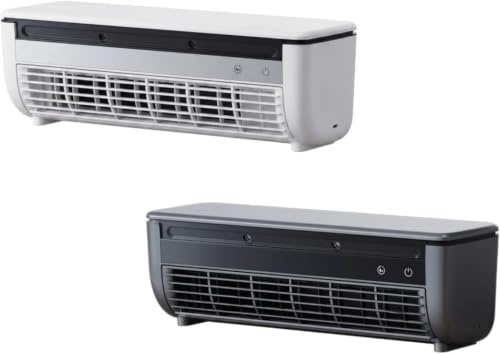 2026 Upgrade Portable Wireless Wall Air Conditioner Fan, Wall Mounted Air Conditioner with 3 Speeds & LEDTouch Screen, Rechargeable Portable Air Conditioners for Car, for Kitchen, Office RV (2PCS)