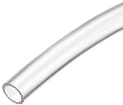 Sourcing Map PVC-Schlauch, transparent, Vinyl, 1 m, flexibler Kunststoffschlauch, Flexschlauch für Wasser, Getränkepumpe