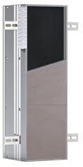 EMCO Asis Plus Unterputz-WC Modul mit Toilettenpapierhalter, Badezimmerschrank für unsichtbaren Stauraum, Hochschrank mit Push to Open- Funktion und 3 Fächern, Türanschlag rechts