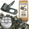 Wire mesh screw on clips, zinc plated finish, give strong fixing point to wire mesh, great for fencing, wire mesh, weld mesh