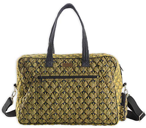 Maison d' Hermine Art Deco 100% Baumwolle Reise Seesack Weekender | Reisegepäcktasche für Herren | Damen | Geschäft | Reisende | Familienausflug