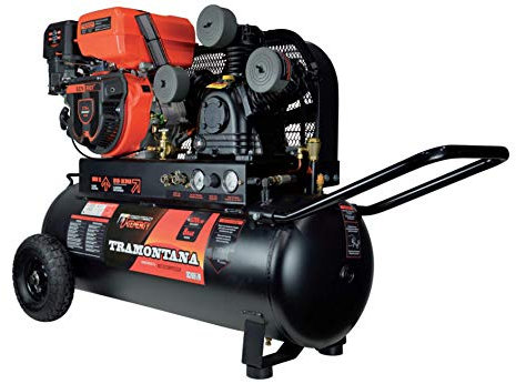 Compresor portátil de gasolina 9 CV, 8 bar, depósito de 100 L, 710 l/min, compresor de gasolina portátil Genergy by ToolsDe