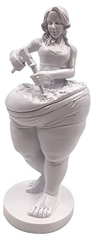 #N/A Kreative Schlankheitsgöttin Statue Göttin Skulptur Schönheit Frau Statue Kunst Skulptur Modell Harz für Schreibtisch Home Gymnasium Dekoration Dame