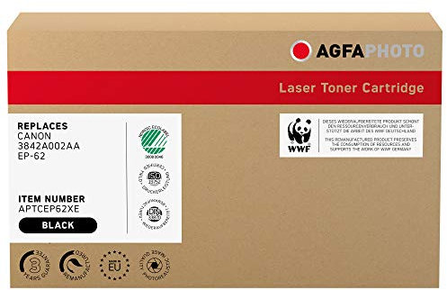 AgfaPhoto Laser Toner ersetzt Canon 3842A002AA; EP-62, 10000 Seiten, schwarz (für die Verwendung in Canon LBP-1610)