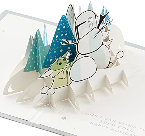Hallmark Signature Paper Wonder Pop Up Weihnachtskarte (Baby Yoda Weihnachtskarte)