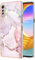 SEAHAI Hülle für LG Velvet 5G/4G, Bunte Muster Ultra Dünn Glänzend Weich Silikon TPU Stoßfest Handyhülle Cover Flexibel Handytasche Schutzhülle - Roségold