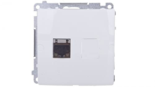Simon Basic Computerdose RJ45 Cat.6 geschirmt weiß BM61E.01/11 kontakt-simon 590278755443
