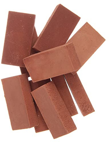 Holyart Briques carrées en résine Couleur Terre Cuite Set 10 pcs