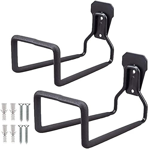 Garden Hose Holder, Tough Metal Wall Mount Hose Hook Hanger, Garage Hook, Heavy Duty Tube Hose Stand for Outside Yard - 2pcs