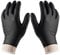 Nechtik BBQ Gloves disposable - 4 Cotton Glove Liners and 100 Disposable Gloves, Machine Washable Cotton Liners - Powder Free Latex Free, Black Nitrile Gloves