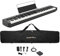 MusicalStore2005 Set Completo per Casio CDP-S110 Black - Piano Digitale 88 Tasti Pesati con Borsa Imbottita a Tracolla con logo MusicalStore2005 Ricamato, Alimentatore e Pedale