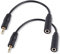 PNGKNYOCN Cavo corto da 2,5 mm a 3,5 mm, 2 confezioni da 2,5 mm, mono jack da 3,5 mm, cavo audio per smartphone, ecc. (16 cm