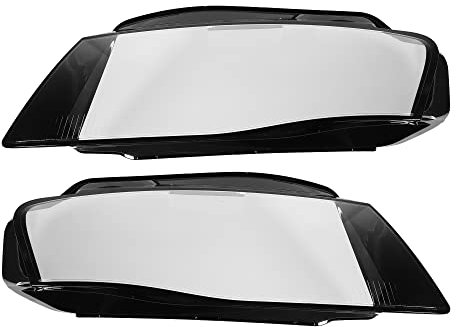 X AUTOHAUX 1 Paar Auto Vorne Scheinwerfer Objektiv Abdeckung für Audi A4 B8 8K0941029C