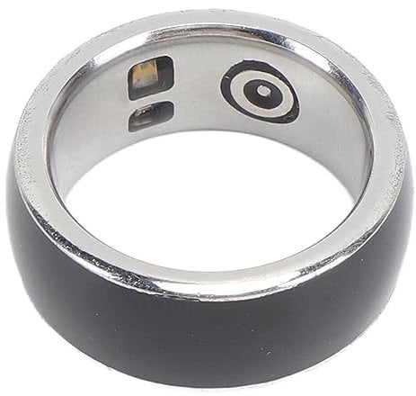 Health Ring, Stainless Steel Wearable Bluetooth Finger Smart Ring Health Tracker Waterproof Rechargeable Blood Oxygen Monitor Fitness Ring for Men or Women (21)