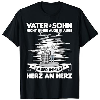 Vater und Sohn Angeln Partnerlook Angeln T-Shirt