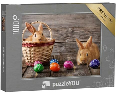 Puzzle 1000 Teile XXL „Süße kleine Osterhasen“ – aus der Puzzle-Kollektion Festtage
