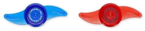 Legami - Set mit 2 Fahrradspeichen-Lichtern – Ride & Shine, weißes Licht, Fahrrad-Lichter für Kinder, Jugendliche, Erwachsene, Fahrradspeichen-Clips, Batterien LR1130, Space