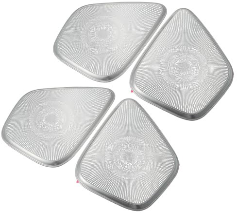 QUARKZMAN Cornice Copri Altoparlante Porta Anteriore Posteriore Sinistra Destra per Stereo per Audio Auto Altoparlante Griglia Adatta per Mercedes Benz Classe A B W247 GLB 2020-4 pz