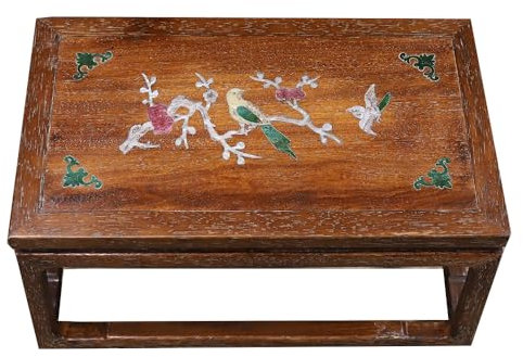 LONDAEE Décoration de table en palissandre tibétain en forme de pie, fleur de prunier