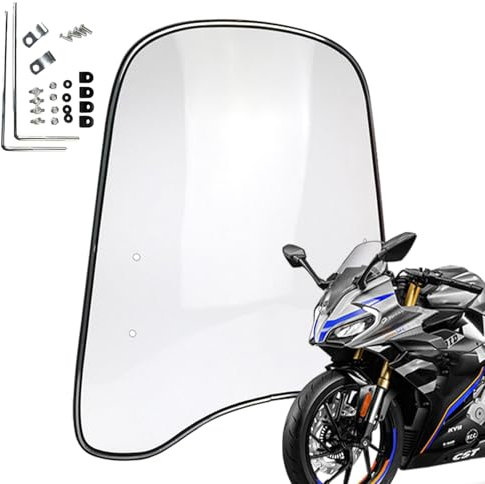 Roller-Windschutzscheibe, Motorrad-Windschutzscheibe, Windschild Windschutz Windabweiser Windschutzscheibe Windschutzglas, Windschutzscheibe Motorrad Windabweiser Spoiler Windschild Spoiler