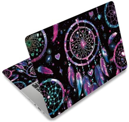 PLIGREAT Laptop Haut Aufkleber Aufkleber Universal Vinyl Notebook Laptops Tastatur Abdeckung Aufkleber Traum Fänger Dekorative Laptop Aufkleber Schutzhülle für 12 13 13,3 14 15 Zoll Laptop