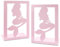 1 paire de serre-livres en métal rose sirène, motif de demoiselle de mer creux, antidérapant, serre-livres décoratifs, organisateur de bureau, support d'étagère pour enfants, filles, bibliothèque,