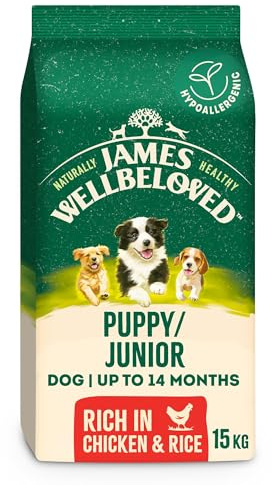 James Wellbeloved Puppy and Junior Dog Food with Chicken and Rice 15kg