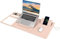 4 in1 Wireless Charging Mouse Pad 15W, PU Leather Large Desk Mat 35.2x17.3 Qi-Certified, Large Mouse Mats for MacBook, Laptop, Desk