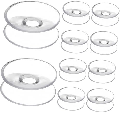 TOPPERFUN 10Pièces Ventouses PVC Transparent pour Verre et Plastique Transport et Maintien Objets